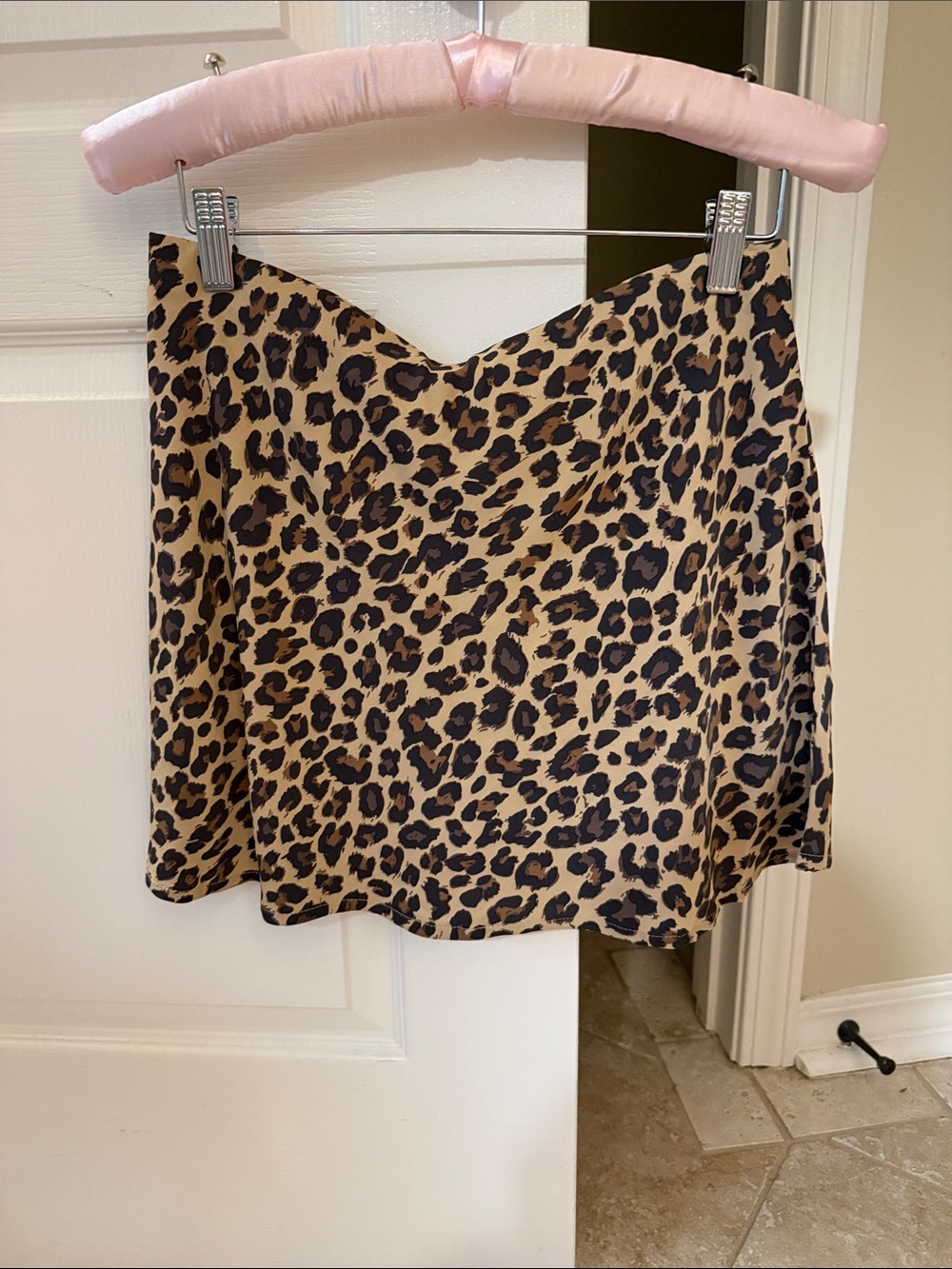 Abercrombie and FitchLeopard Print Mini Skort- Tan and Black
